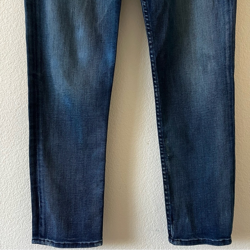 MOTHER The Dropout Boyfriend Jeans Tequila Truth Distressed Blue 25 - Picture 6 of 16